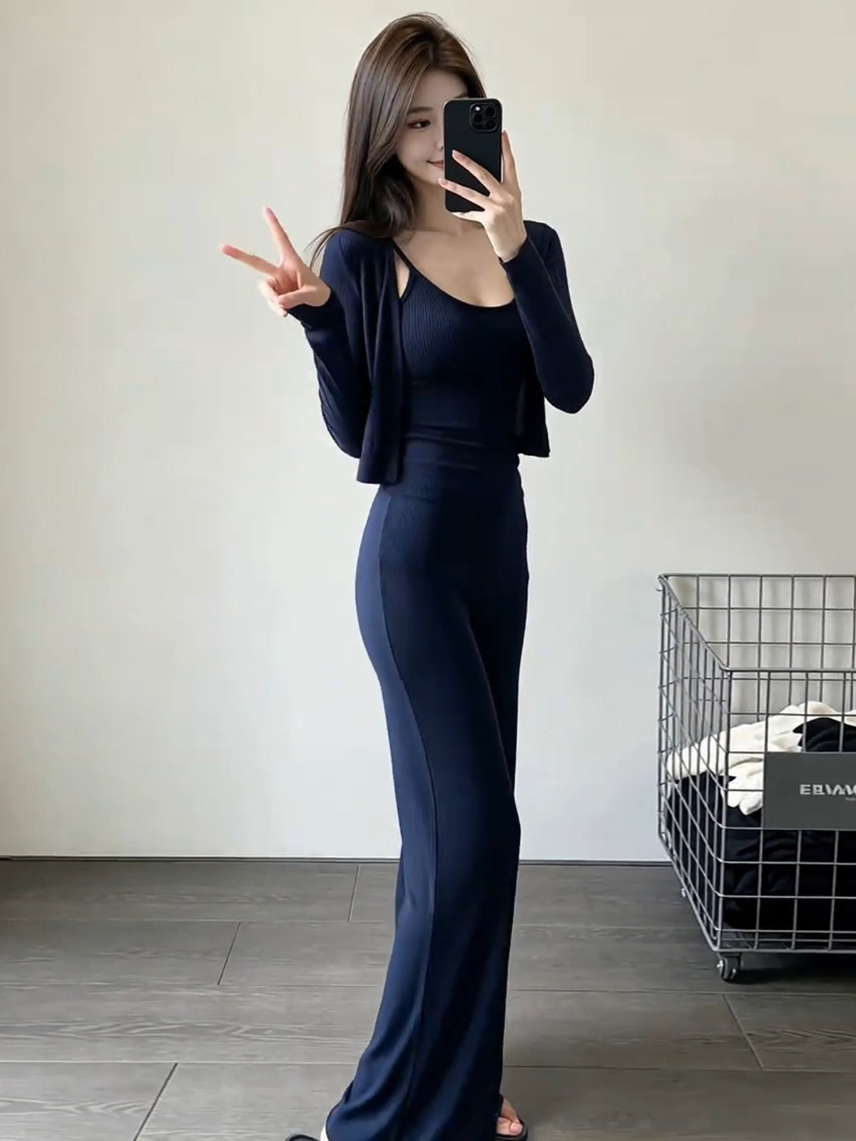 Korean Style Elegant Waist-cinching Suit