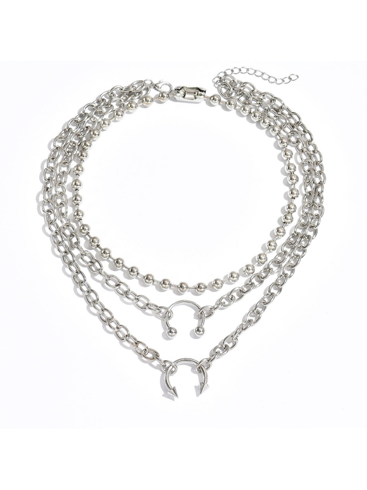Hip-hop Punk Style Multi-layered Pendant Necklace