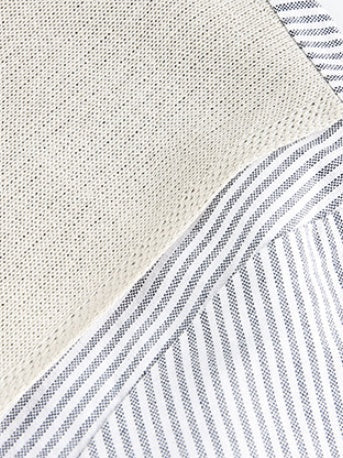 Splicing Fake Two Pieces Vertical Strip Long-sleeved Shirt With Pattern