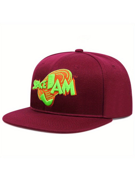 Hip Hop Embroidery Letter Street Dance Flat-brimmed Hat Baseball Caps