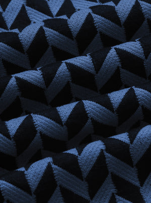 Herringbone Pattern Breathable Stretch Five Points Shorts