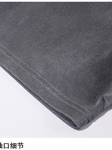 Liber Summer Men's Embroidery Letter T-shirts