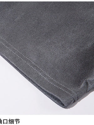 Liber Summer Men's Embroidery Letter T-shirts