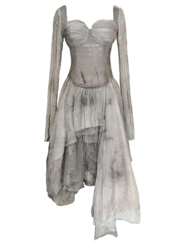 Little Swan Distressed Knit Dress
