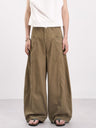 Patchwork Scimitar Baggy Wide-leg Pants