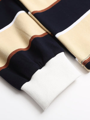 Liber Autumn Neutral wear Contrasting colors Stripes Polo Shirts