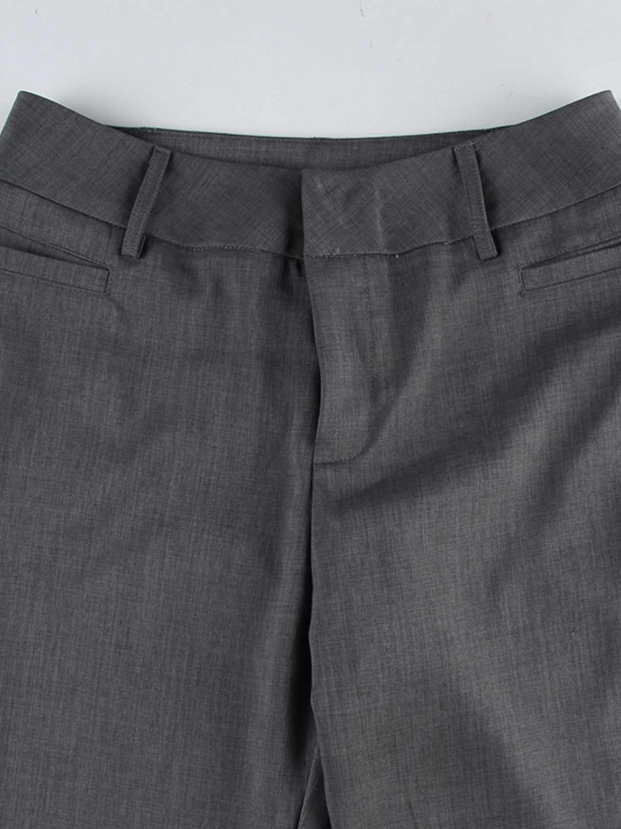Pleated Low-rise Slightly Flared Hips Pants