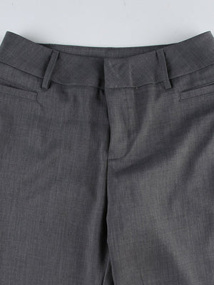 Pleated Low-rise Slightly Flared Hips Pants