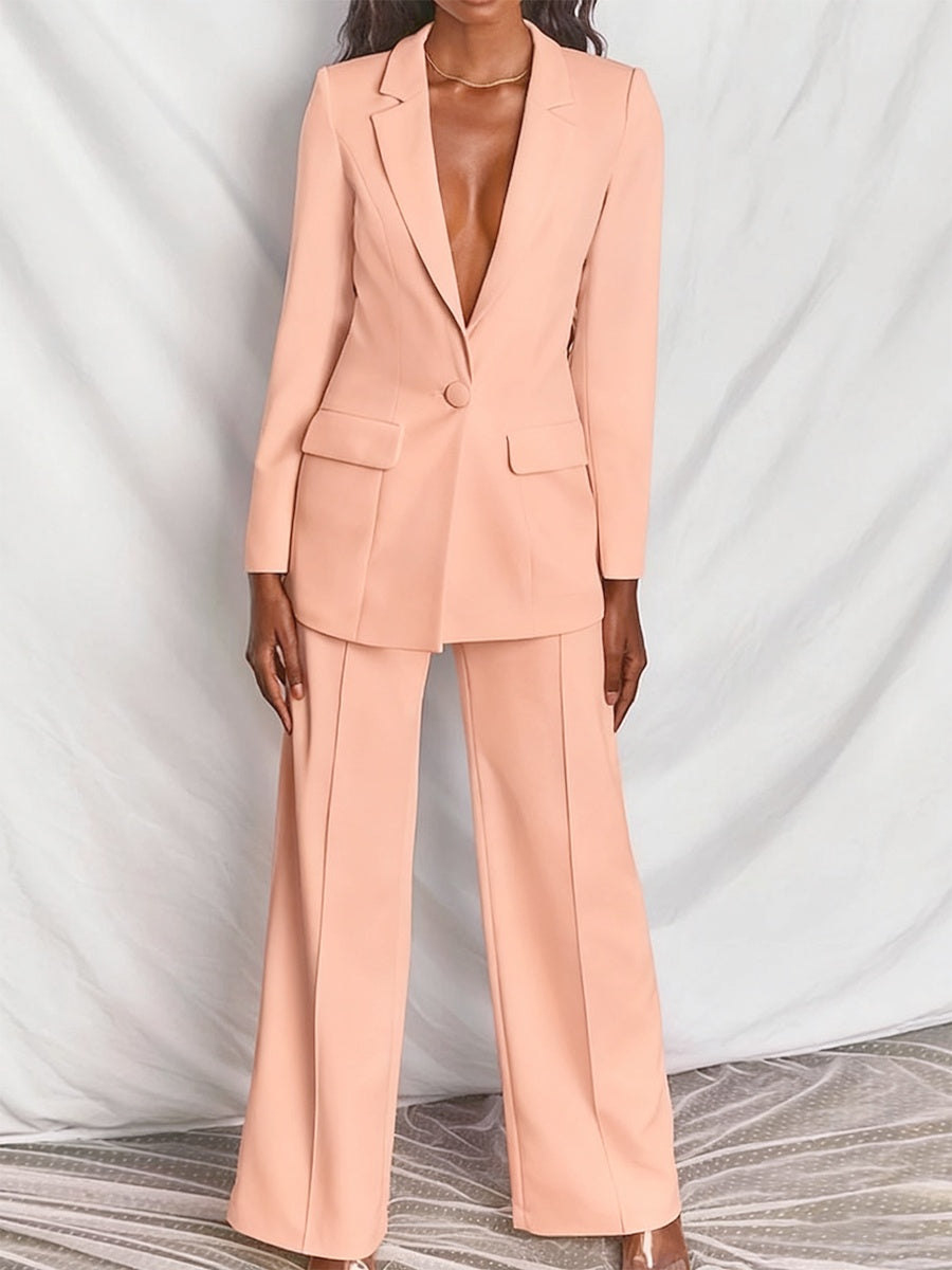 Macaron Color 2-piece Blazer Sets