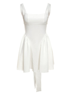 Bow Backless Strappy Mini&Short Dresses