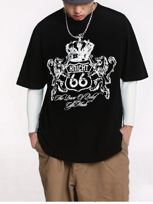 Liber Autumn Neutral wear Printed Creativity T-shirts