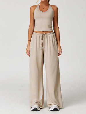 Sanded Yoga Quick-drying Sports Three-piece Gym Outfit