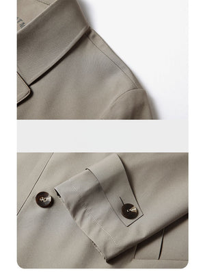 Business Single-Breasted Leisure Trench Coats