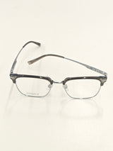 Lunettes argentées transparentes