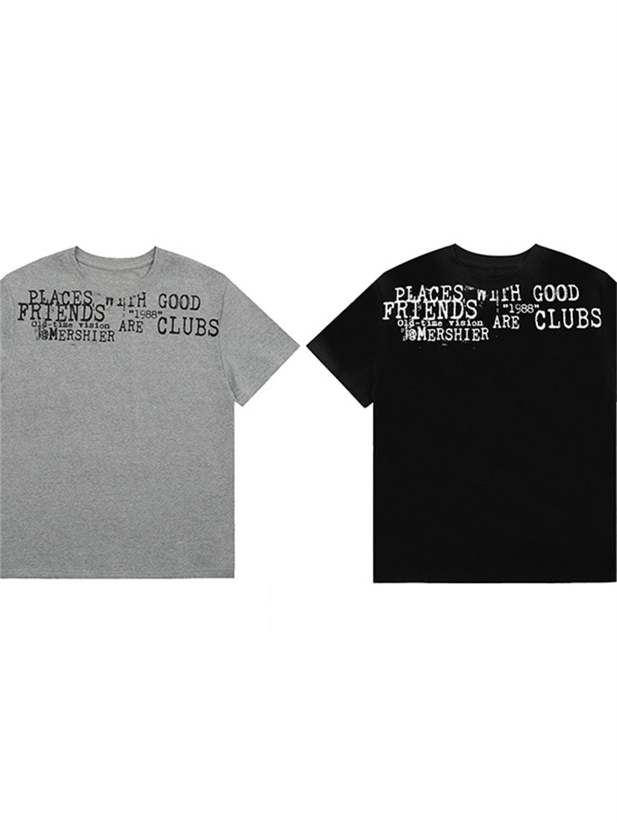 Liber Summer Women's Printed Letter T-shirts