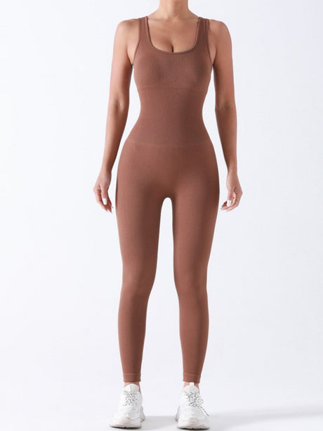 Seamless Thread Detachable Chest Spaghetti Strap Backless Exercise Yoga Fitness Jumpsuits&Bodysuits