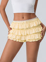 Y2K Bow Lace Multi-layered Wavy Lace Sweet Shorts