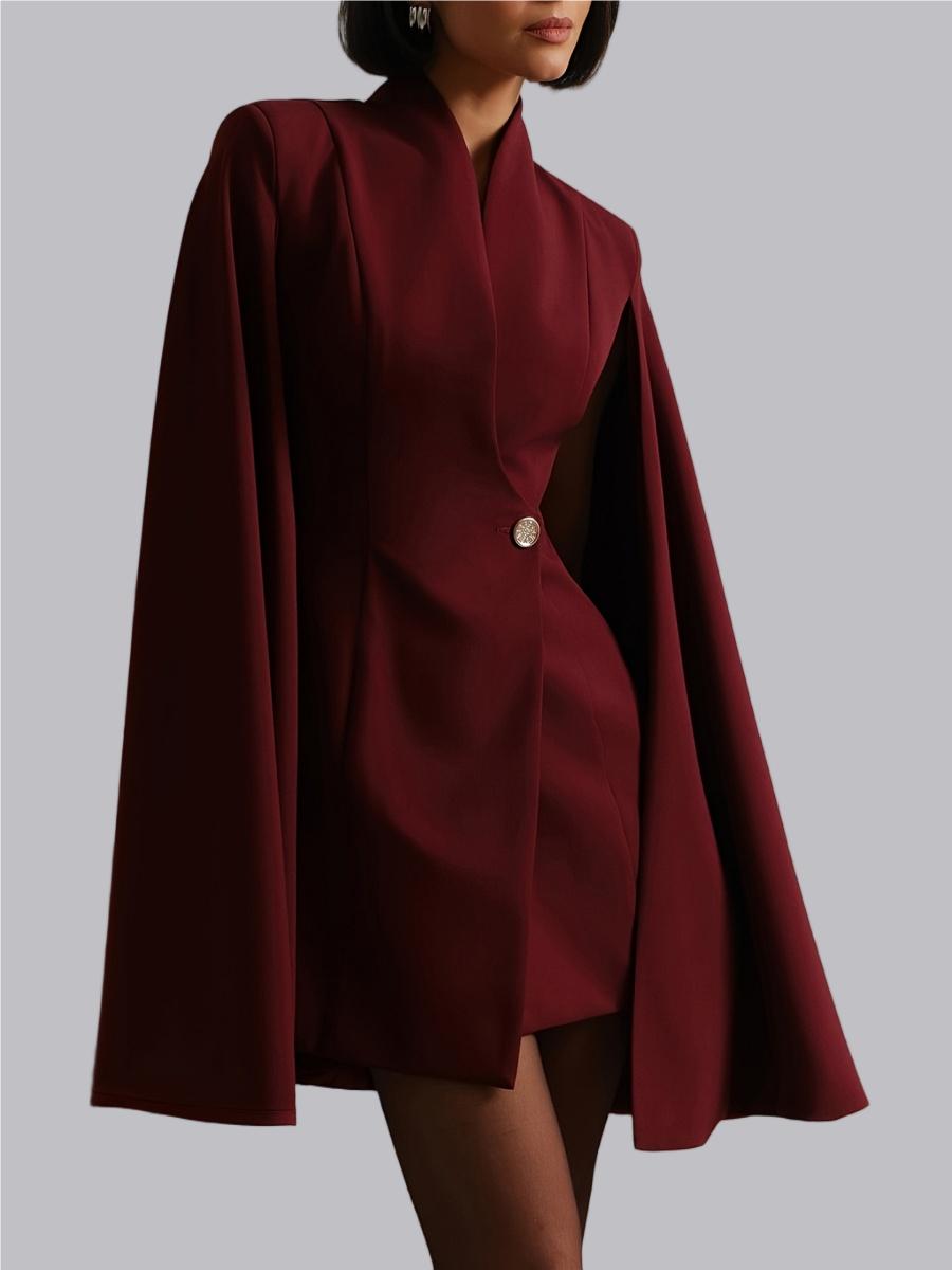 Grace Cloak Slim Fit Workplace Suit Dress