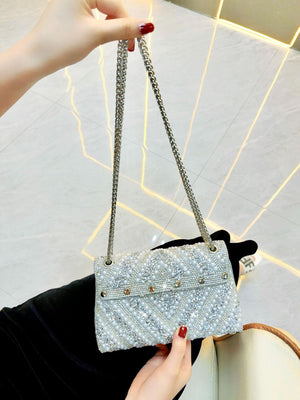 Liber Four Seasons ACC Diamond Pearl Underarm Bag