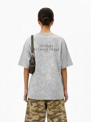 Tie-dye Cut Up Reflective Printed T-shirts