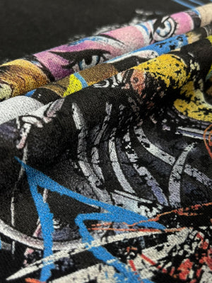 Figure Cyberpunk Printed Destroy Hoodies