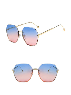 Frameless Polygonal Fashion Glasses