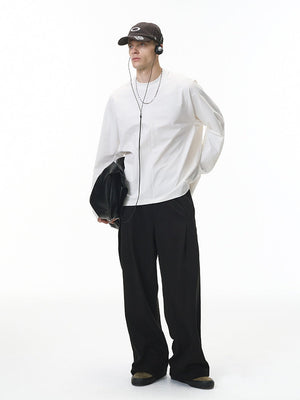Liber Autumn Neutral wear Solid Color Pants