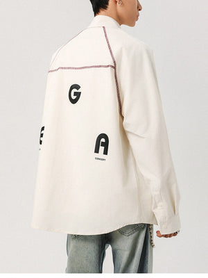 Hasselblad Line Loose-fit Color-blocked Shirts