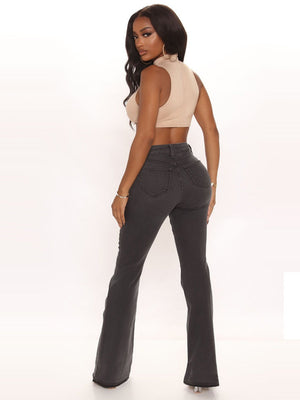 Bell-bottoms Slim-fit Butt-lifting Style Jeans