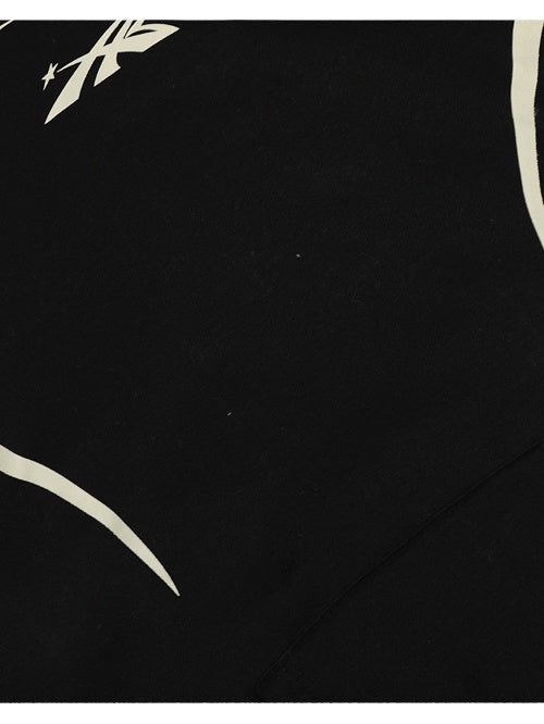 Jersey Style Printed Plush Hoodies