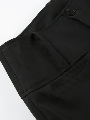 Low-rise Pocket Suit Trousers Pants