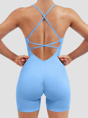 Seamless Quick-drying Beautiful Back And Lifted Buttocks Exercise And Fitness Yoga Jumpsuits&Bodysuits