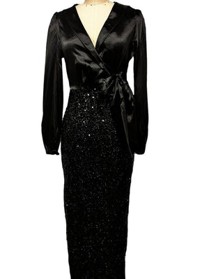 Sequins Hip-hugging Fishtail Formal Dress Maxi Dresses