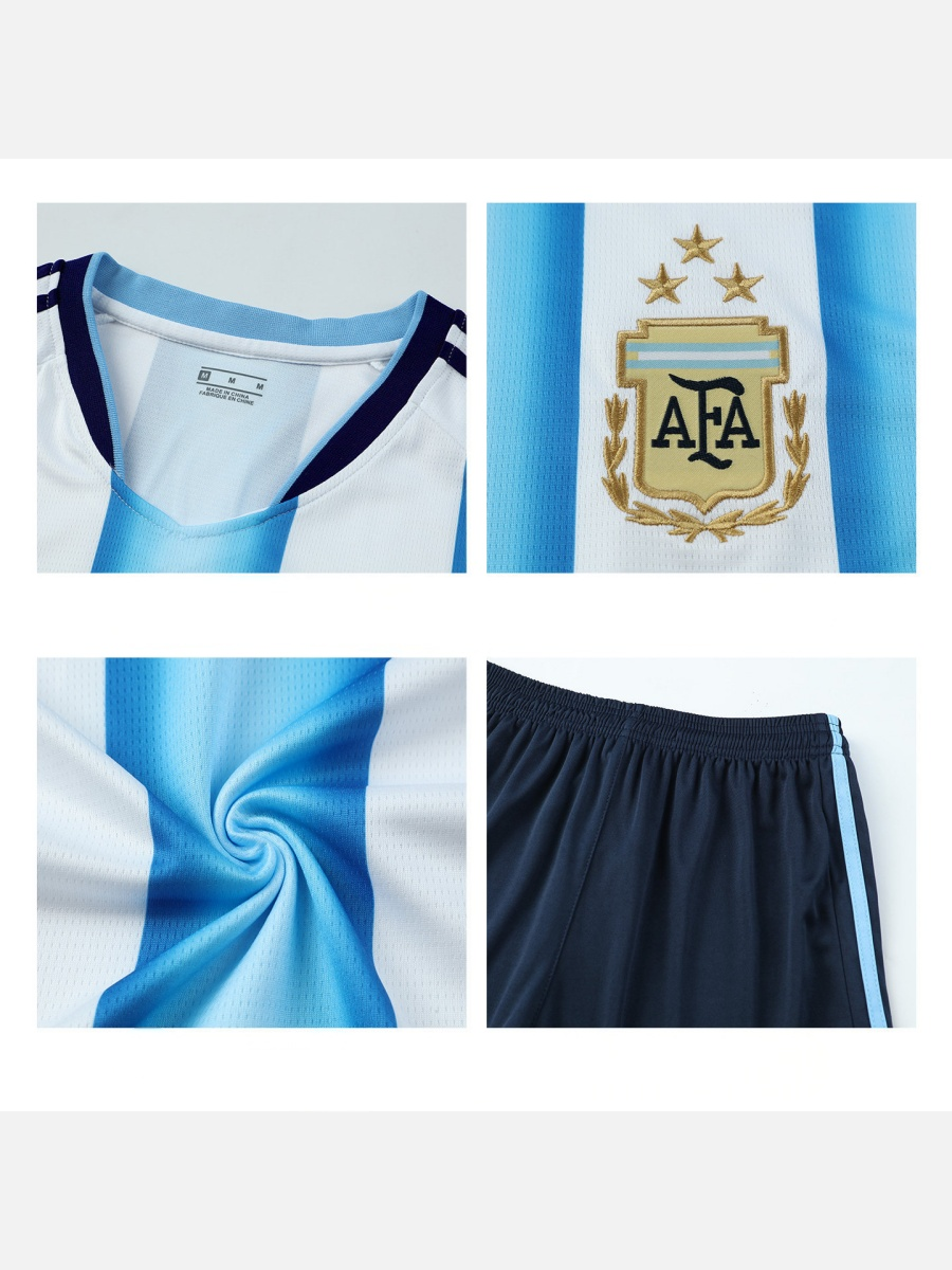 World Cup National Team Football Two-piece jersey and shorts set, Unisex