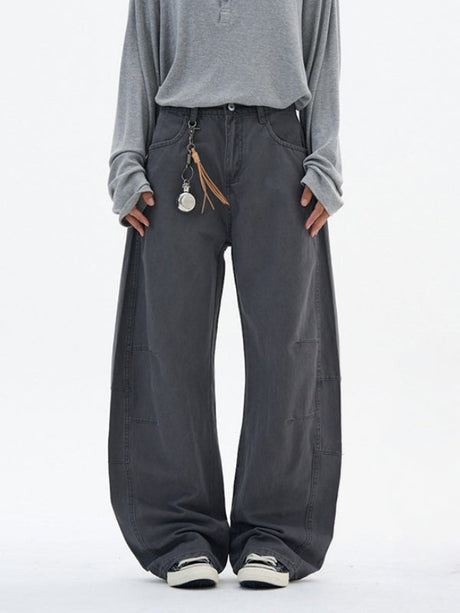 Deconstruction Machete Loose Silhouette Vintage Floor-length Pants