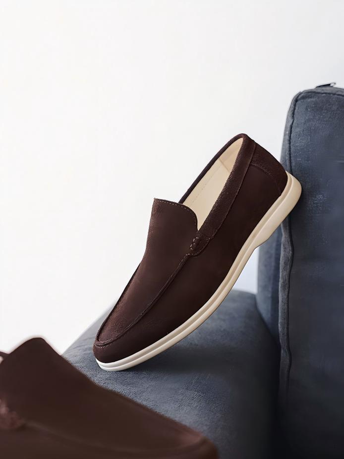 Solid Color Slip-on Loafers
