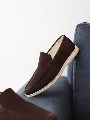 Solid Color Slip-on Loafers