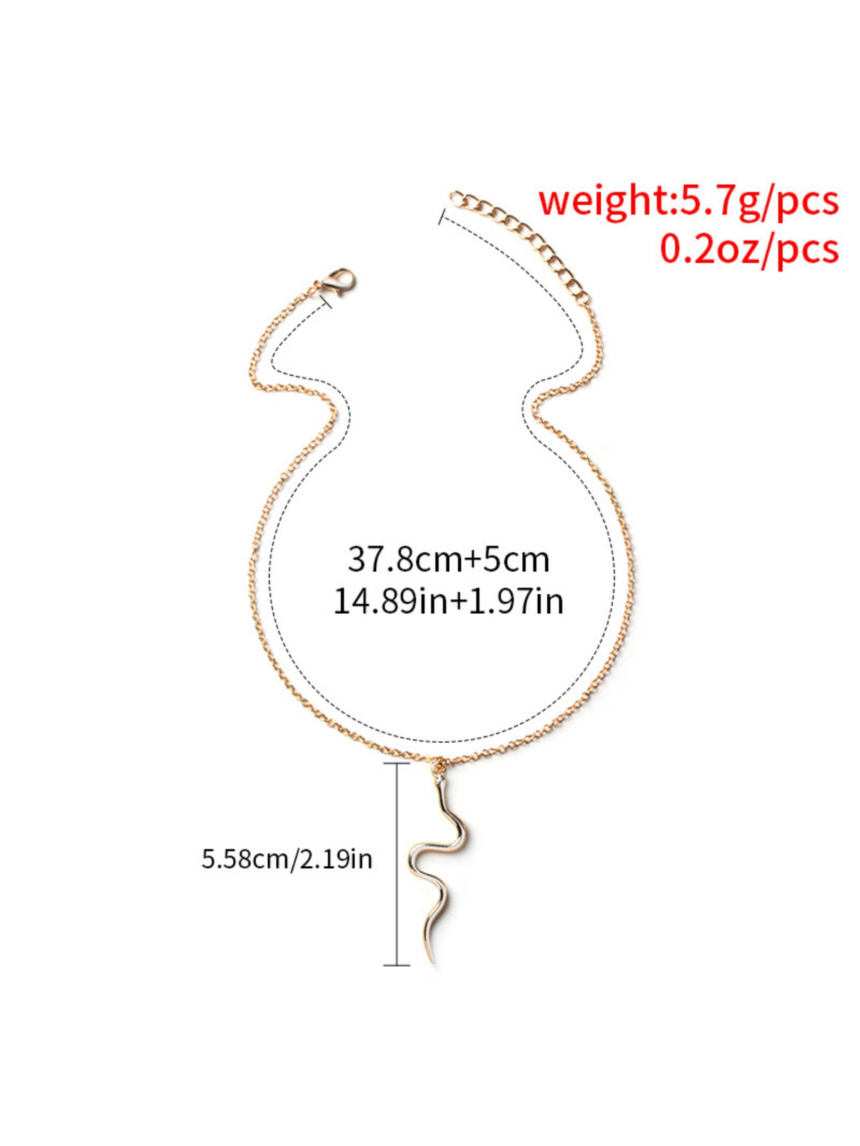 Snake Pendant Necklace
