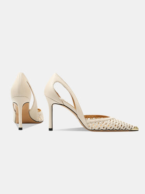 Woven Openwork High Heels