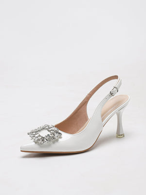 Escarpins à boucle métallique