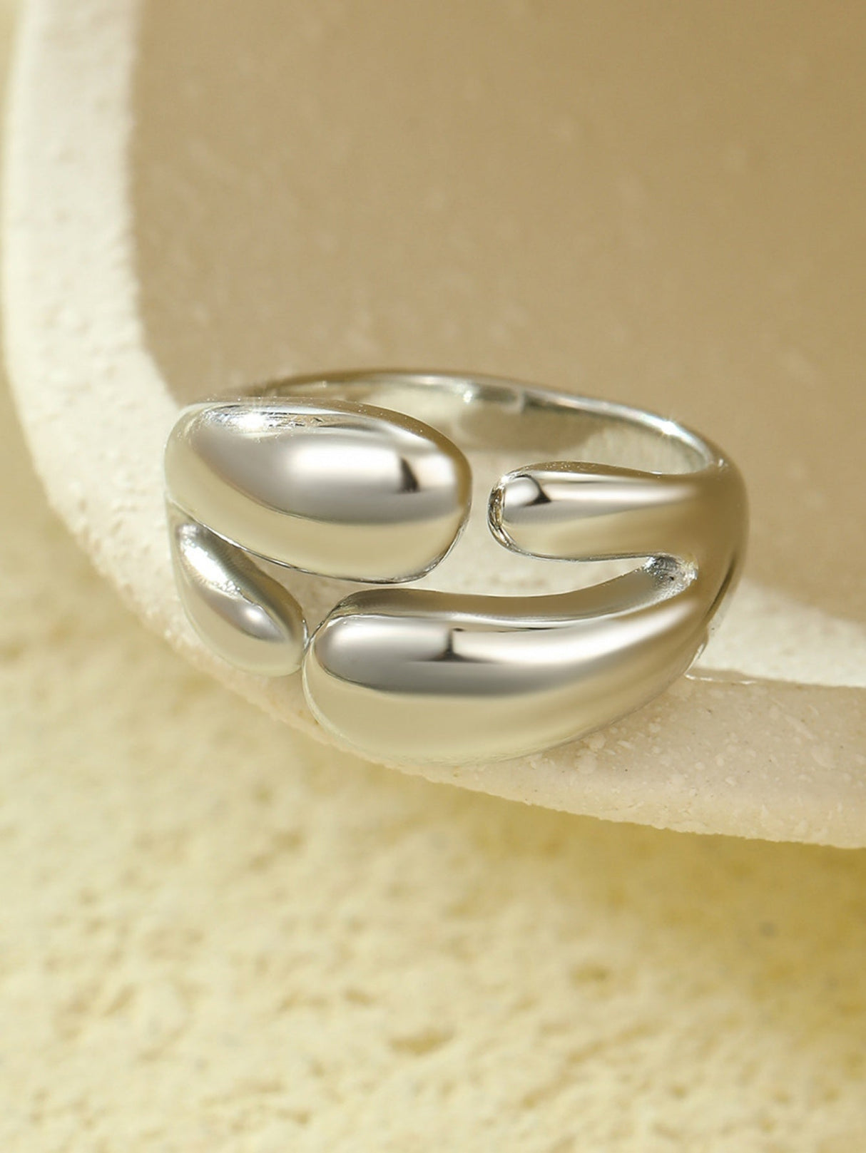 Solid Color Geometric Ring