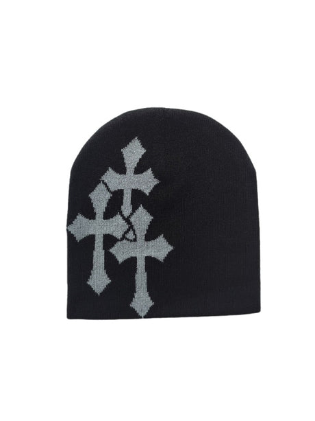 Cross Jacquard Hip Hop Windproof Beanies