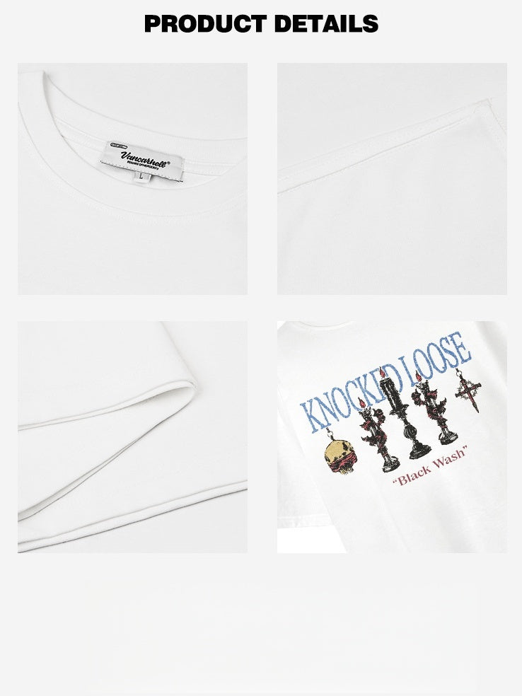 Liber Summer Neutral Printed Pattern T-shirts
