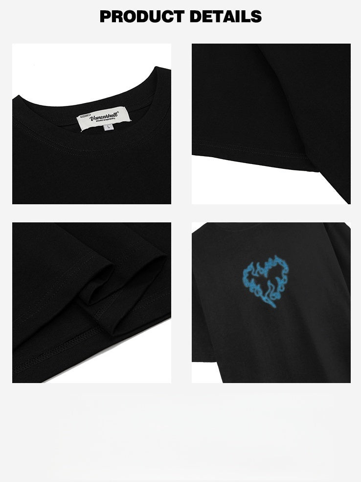 Liber Summer Neutral Printed Love T-shirts