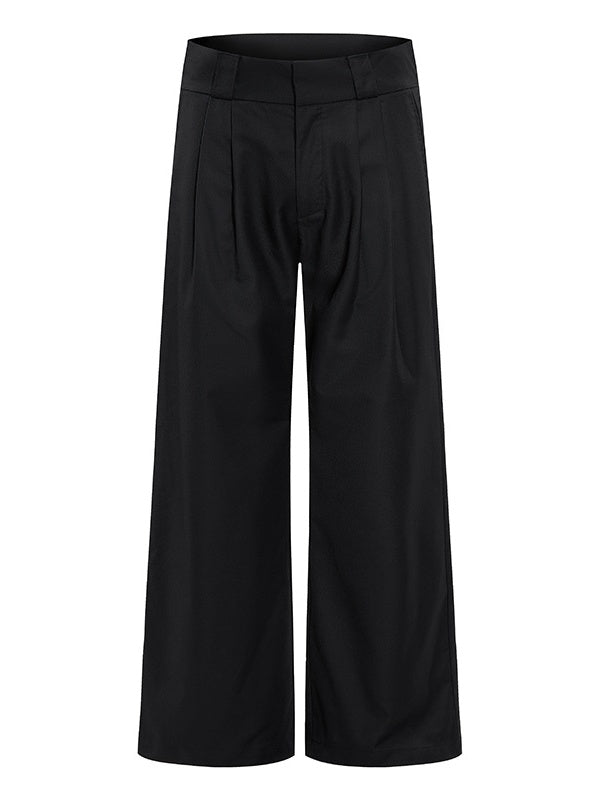 Commuting Cleanfit Straight-fit Wide-leg Dress Pants Pants