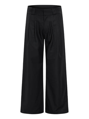 Commuting Cleanfit Straight-fit Wide-leg Dress Pants Pants