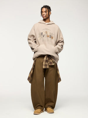 Liber Autumn Men's None Solid Color Cargo Trousers
