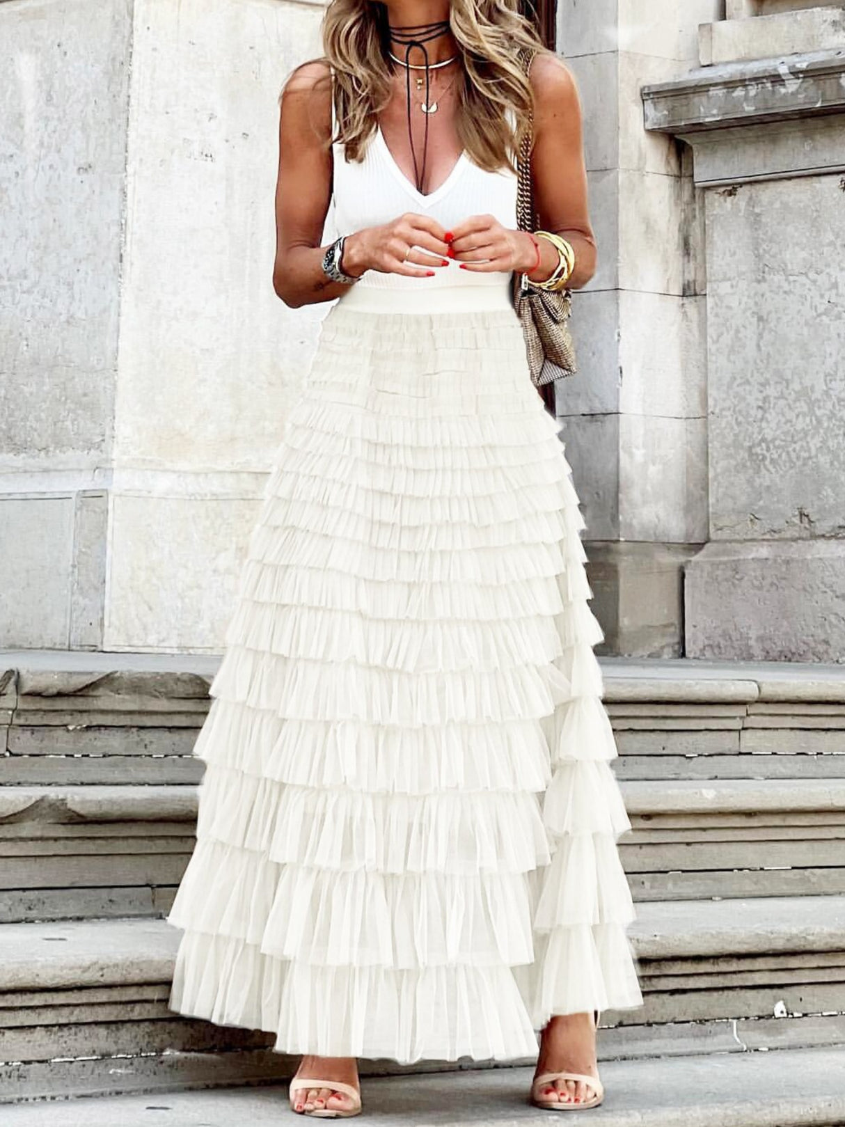 Mesh Multi-story Sweet Cake Skirt