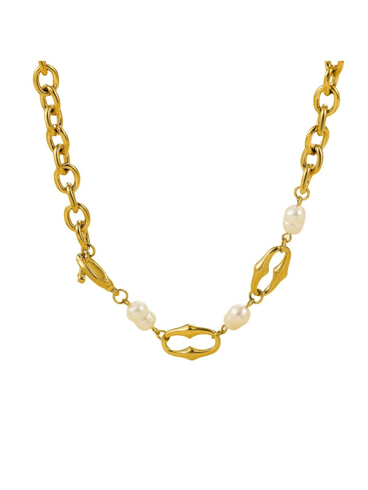 Gold Pearl Necklace
