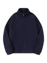 Fleece Loose Stand Collar Zipper Jackets